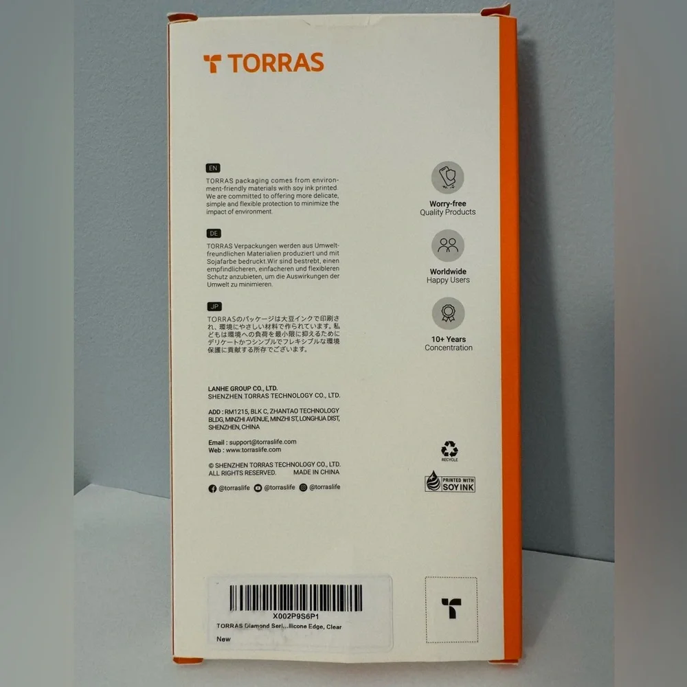 TORRAS Samsung Galaxy S21 5G cell phone case - Clear NWT